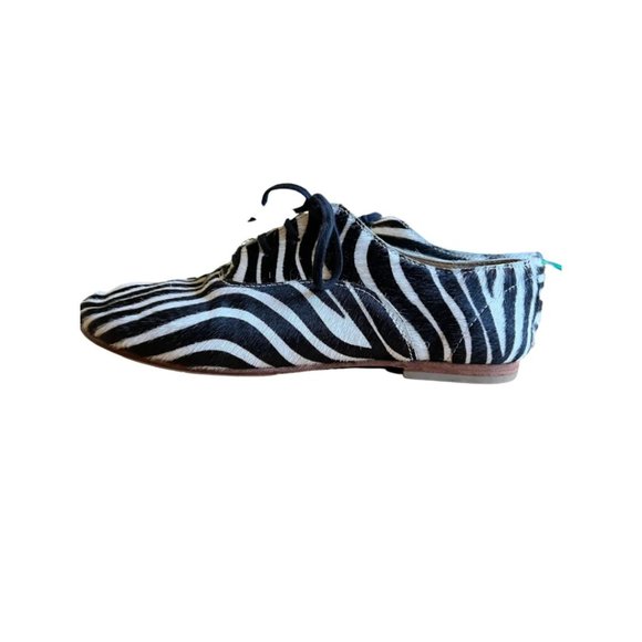 JUNYA WATANABE COMME DES GARÇONS ANIMAL PRINT PONY HAIR OXFORDS - Picture 4 of 5